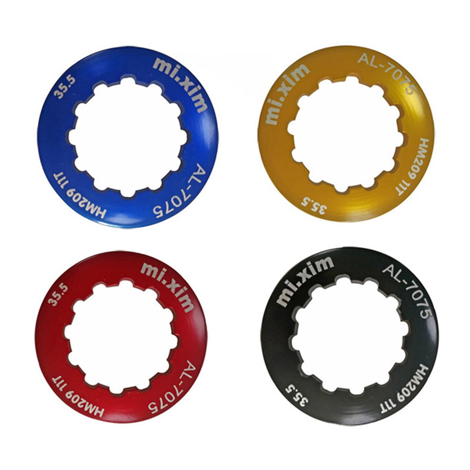 2x Alloy 11T Bike Cassette Lock Cover Freewheel Fixing Lightweight Dustproof Hub Lid Accessories