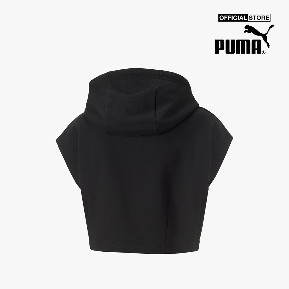 PUMA - Áo hoodie nữ sát nách Dare To Hooded Cropped Vest 535624