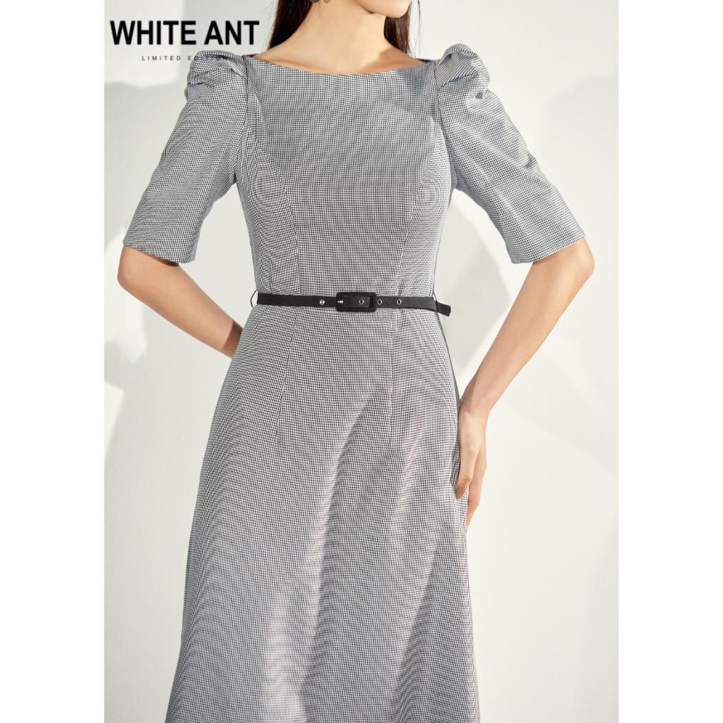 Đầm Cổ Thuyền WHITE ANT SUSI A-LINE DRESS Thiết Kế Vai Bồng Tay Lỡ, Chất Liệu Vải Tencel Răng Sói Cao Cấp 120400167