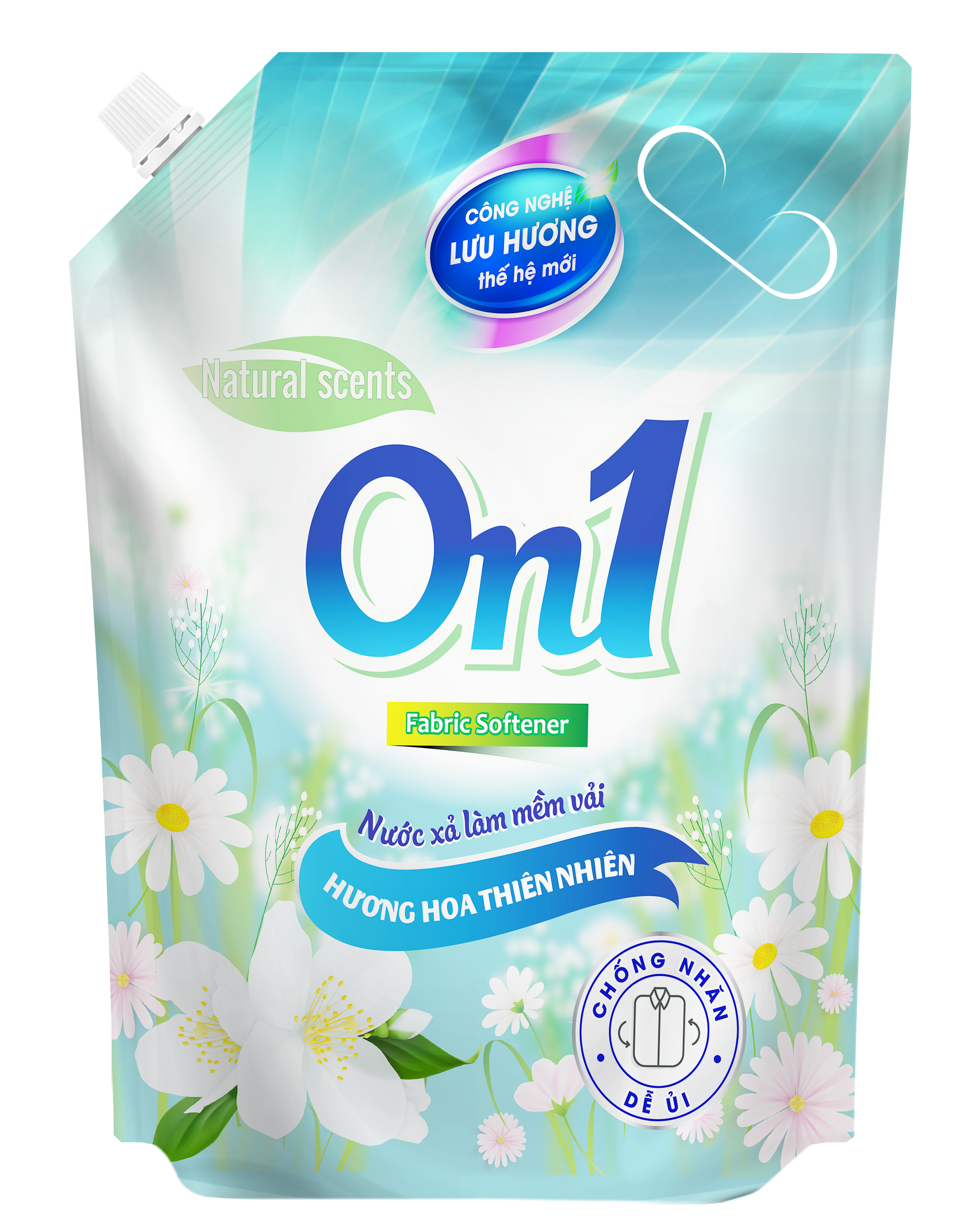 Nước xả vải ON1 hương hoa thiên nhiên dung tích 3.2L - xả quần áo lưu hương trên từng sợi vải -17903