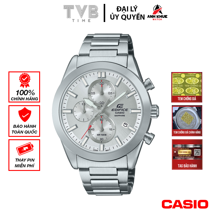 Đồng hồ nam dây kim loại Casio Edifice chính hãng EFB-710D-7AVUDF
