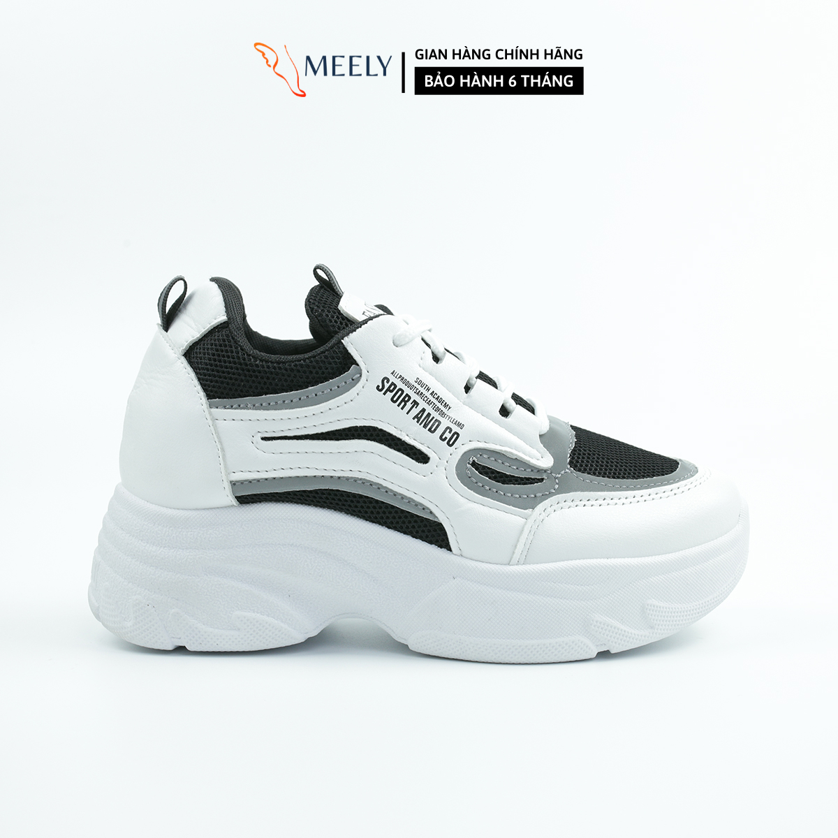 Giày Thể Thao Nữ Đế Cao MEELY Kiểu Sneaker Dáng Cao - AP210