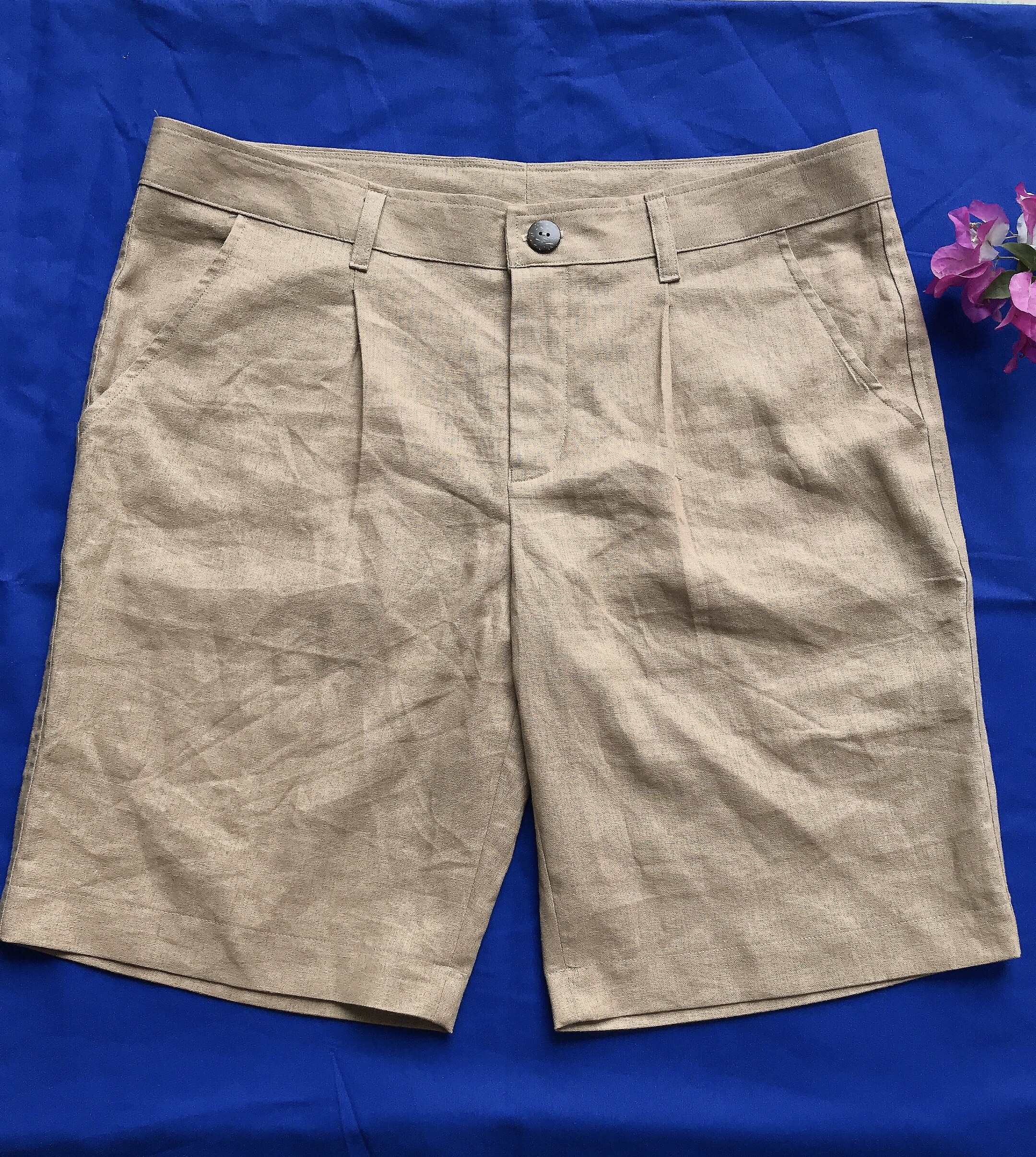 Quần short Nam/nữ (6 màu), chất liệu linen 100%