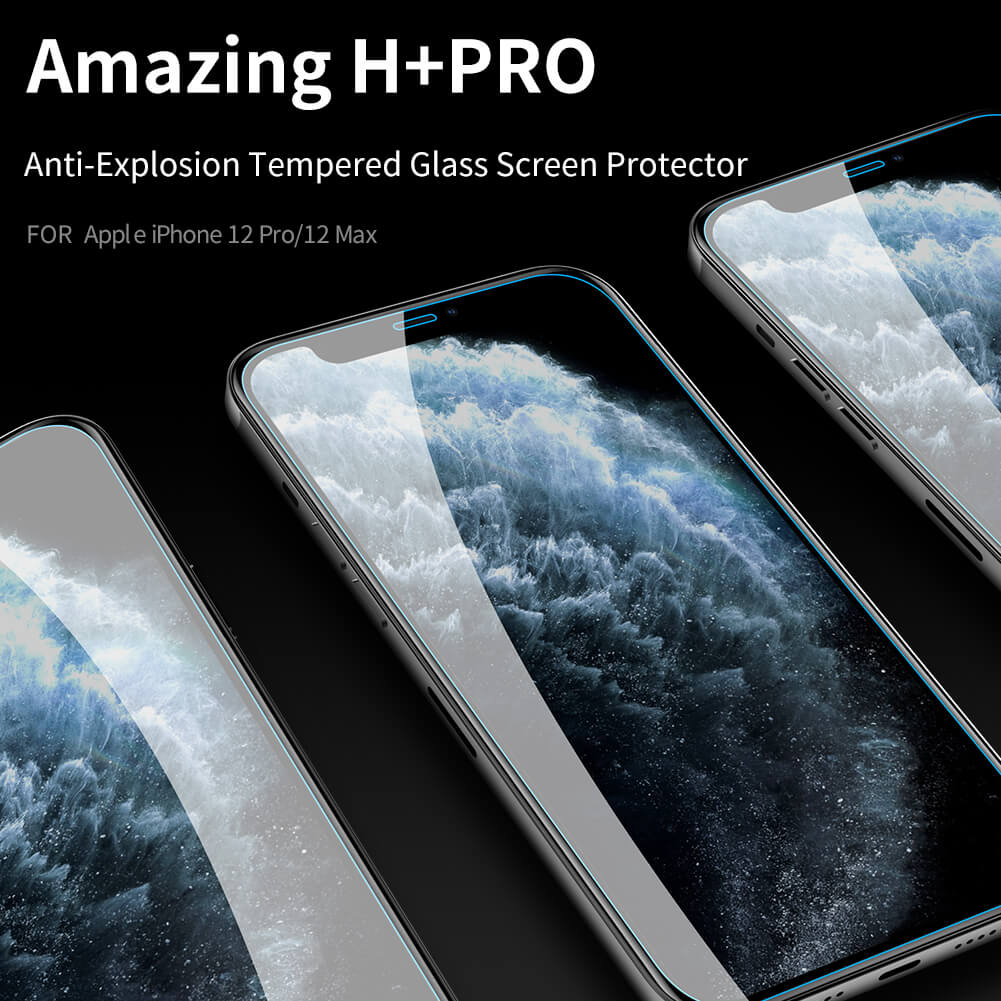 Kính cường lực iPhone 12 Pro Max/ 12 Pro/ 12/ 12 Mini Nillkin Amazing H+ Pro - hàng nhập khẩu