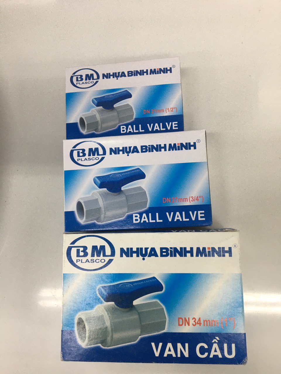 Van khóa nước Bình Minh PvC 21/27/34