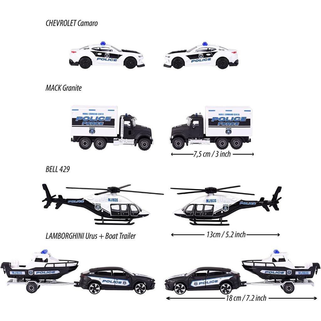 Đồ chơi Xe Mô Hình MAJORETTE cảnh sát Force 4 xe Giftpack 212053188
