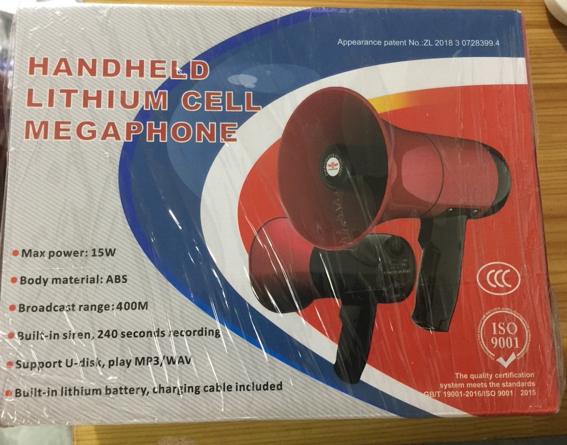 Loa phóng thanh cầm tay MEGAPHONE ML-619U - Hàng chính hãng