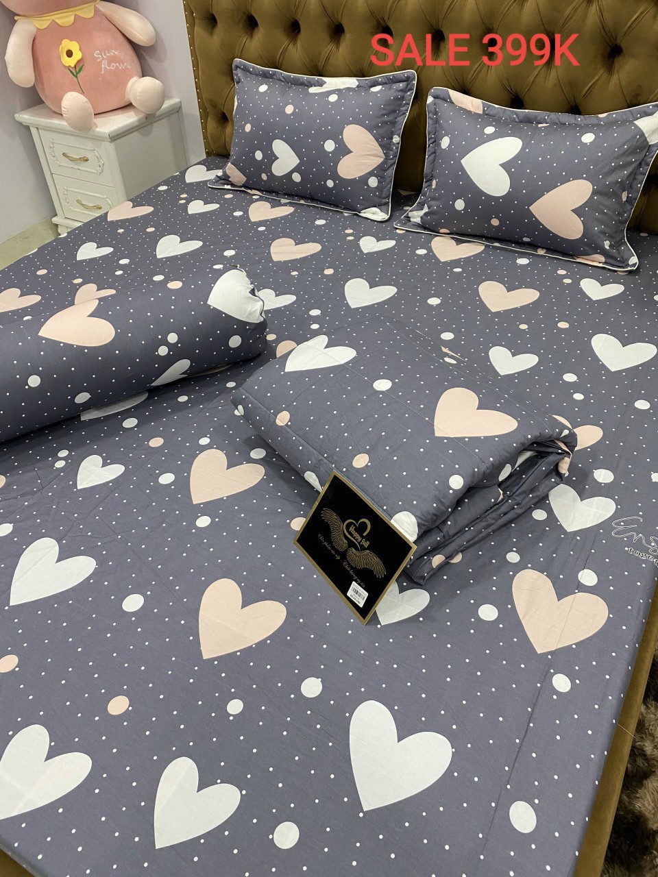Xả Kho "GỐI GA 100% COTTON" siêu Combo:Đồng giá 399k tất cả các kích thước,mua cộng dồn 10 sp hoàn tiền mặt 10%,Free Ship.