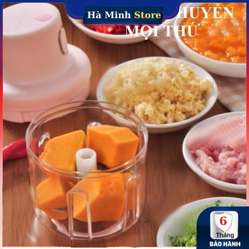 Máy Xay Mini Cầm Tay Sạc Pin Cao Cấp Dung Tích 250ML - Máy Xay Tỏi Ớt Cầm Tay Đa Năng