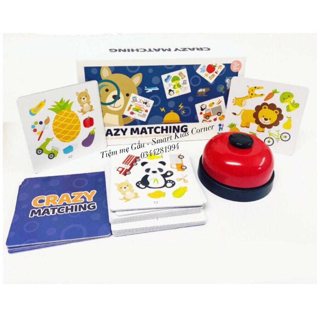 ĐỒ CHƠI GIÁO DỤC TƯƠNG TÁC CRAZY MATCHING TÌM HÌNH GIỐNG NHAU GIÚP BÉ NHANH TAY NHANH MẮT, LUYỆN TẬP TRUNG