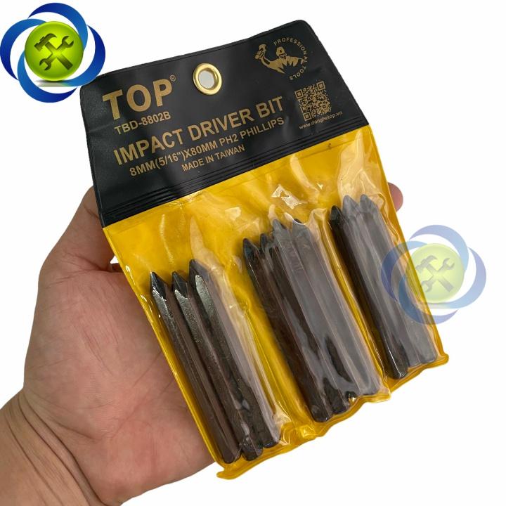 Mũi vít đóng bake PH2 TOP TBD-8802B 8mm x 80mm