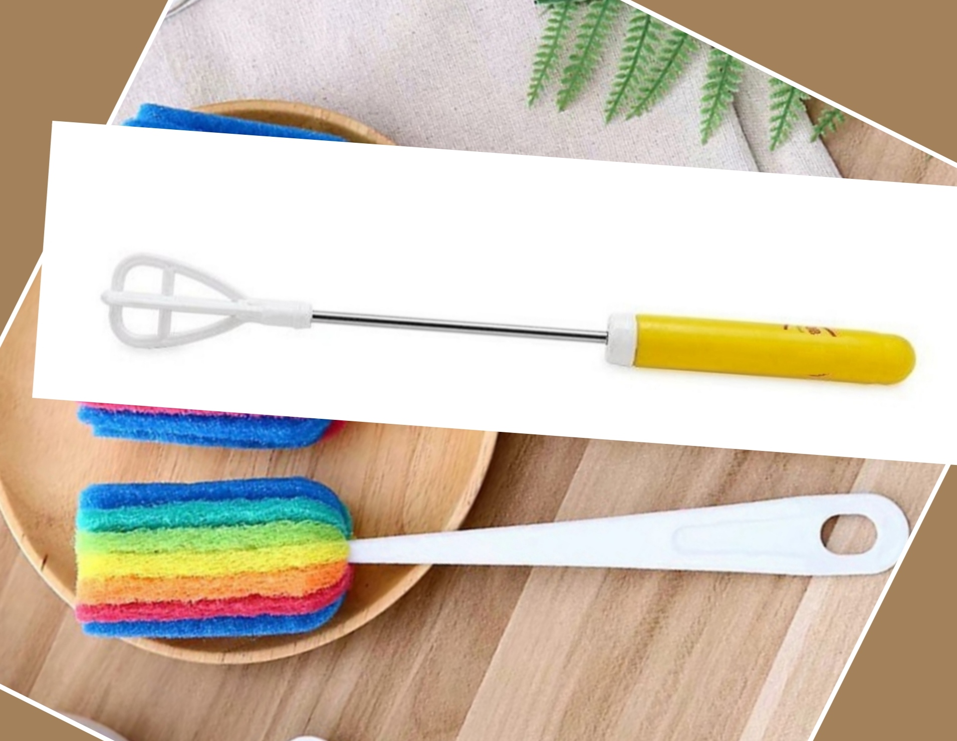 Dụng Cụ Đánh Trứng Cà Phê Đa Năng + tặng cọ ly 7 màu