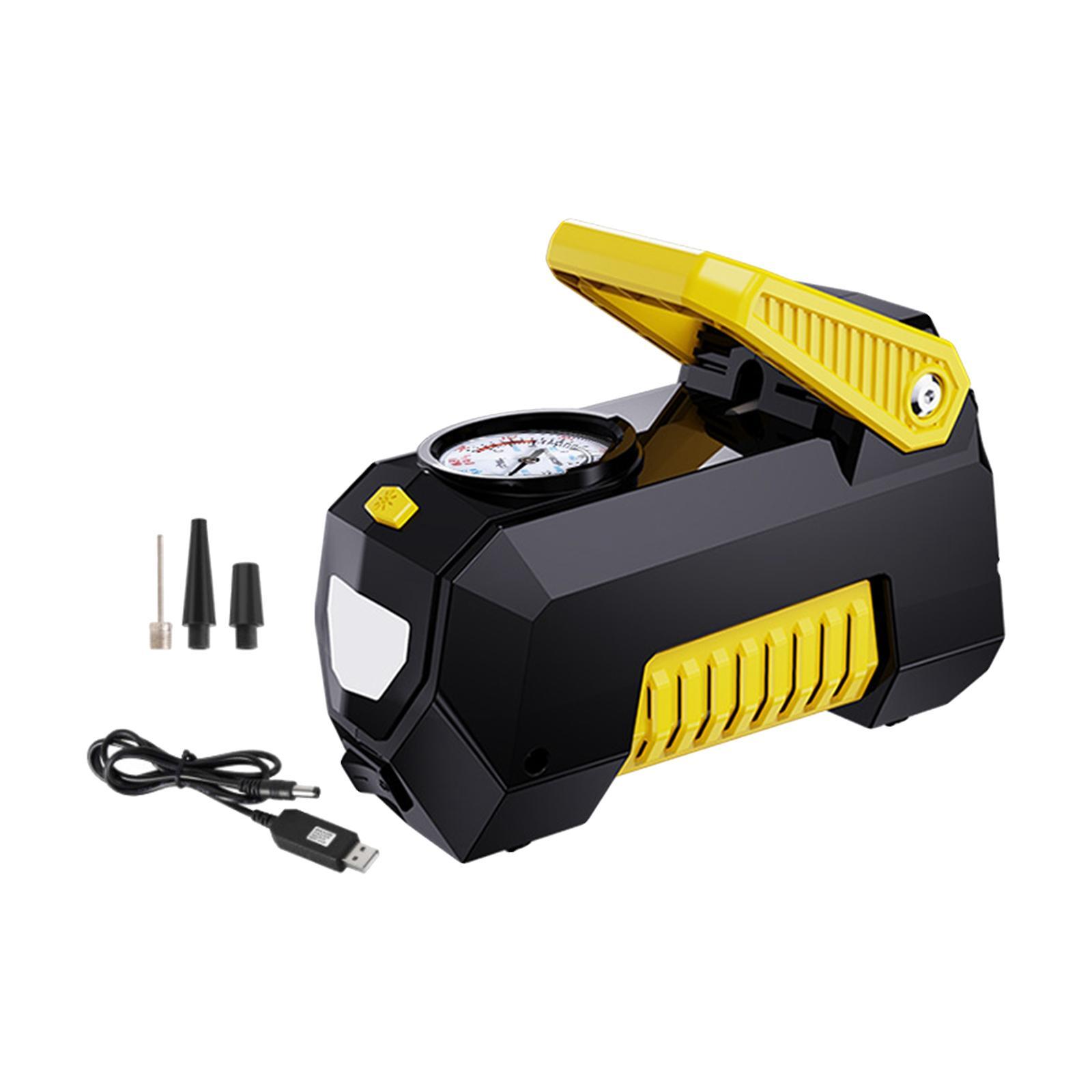 Tire Inflator with Tyre Pressure Gauge 12V for Balloons