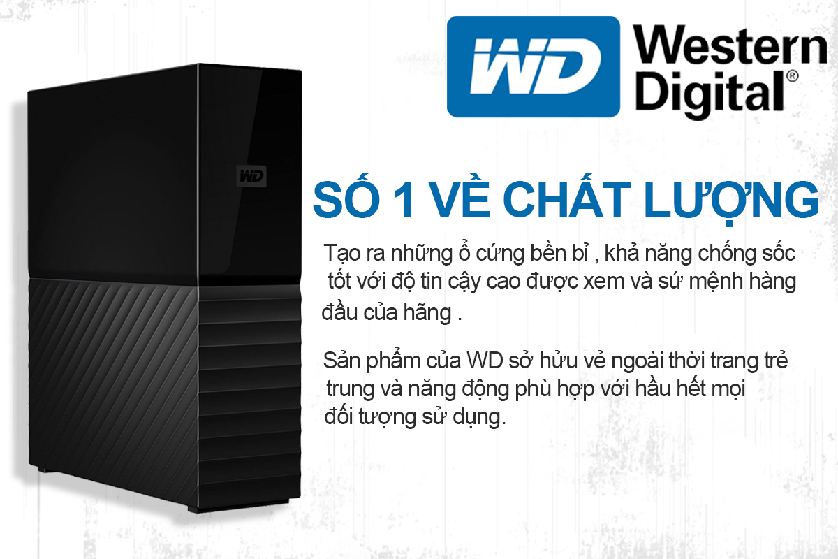 Ổ Cứng Di Động WD My Book 4TB 3.5 USB 3.0 - WDBBGB0040HBK-SESN - Hàng chính hãng