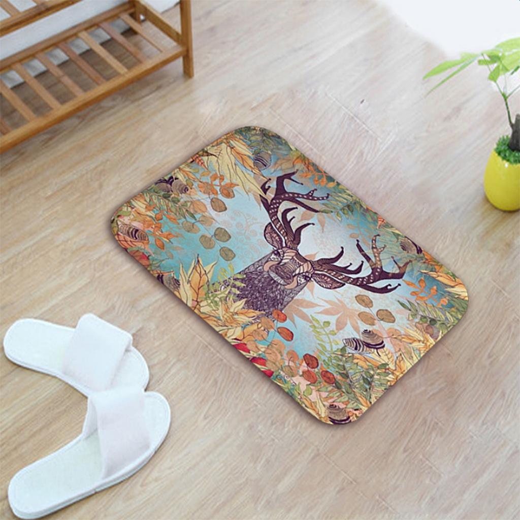 Animal Paint Door Mat Entrance Carpet Floor Rug Bathroom  Decor