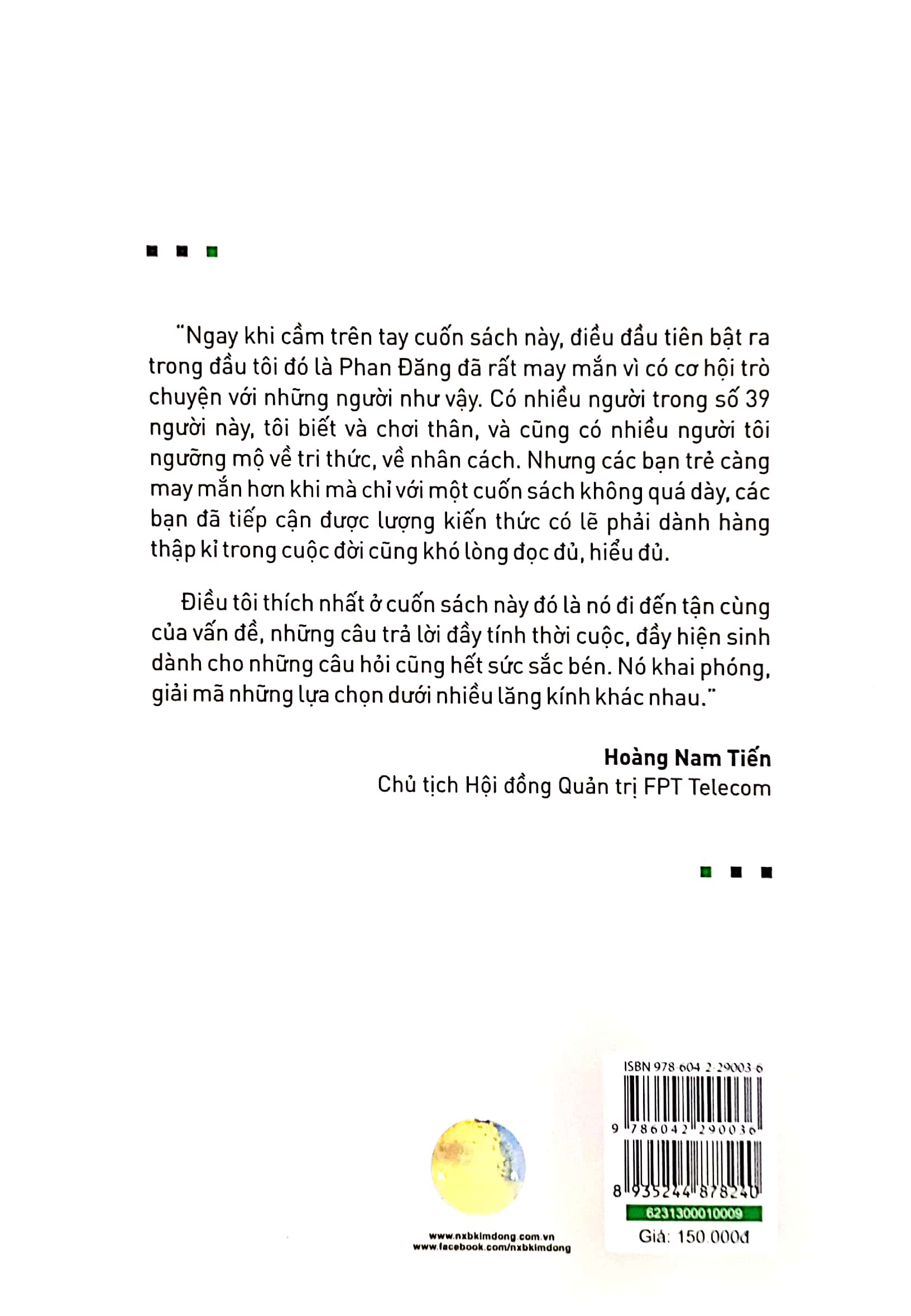 39 CUỘC ĐỐI THOẠI CHO NGƯỜI TRẺ - Nhà báo Phan Đăng -