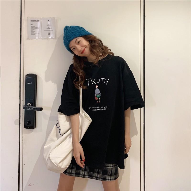 Áo thun tay lỡ CoolZ phông Unisex nam nữ Cotton oversize form rộng Truth cá tính CZ089