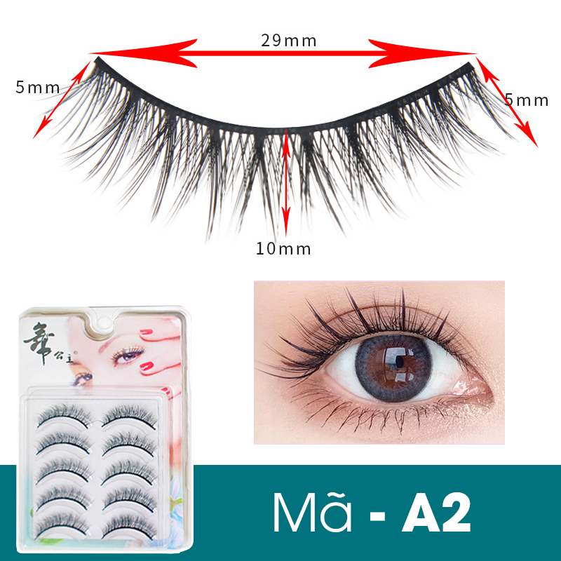 Bộ 5 Cặp Lông Mi Giả 3D Tự Nhiên Siêu Đẹp Chuyên Cho Makeup