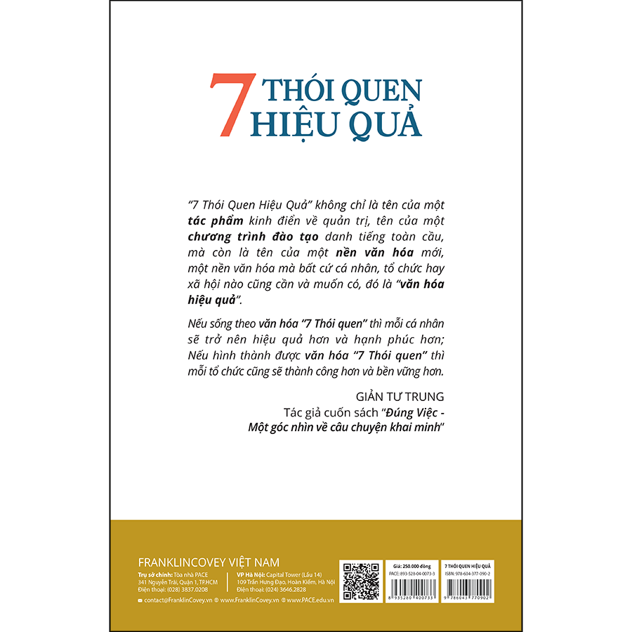 7 THÓI QUEN HIỆU QUẢ - Tái bản 2022