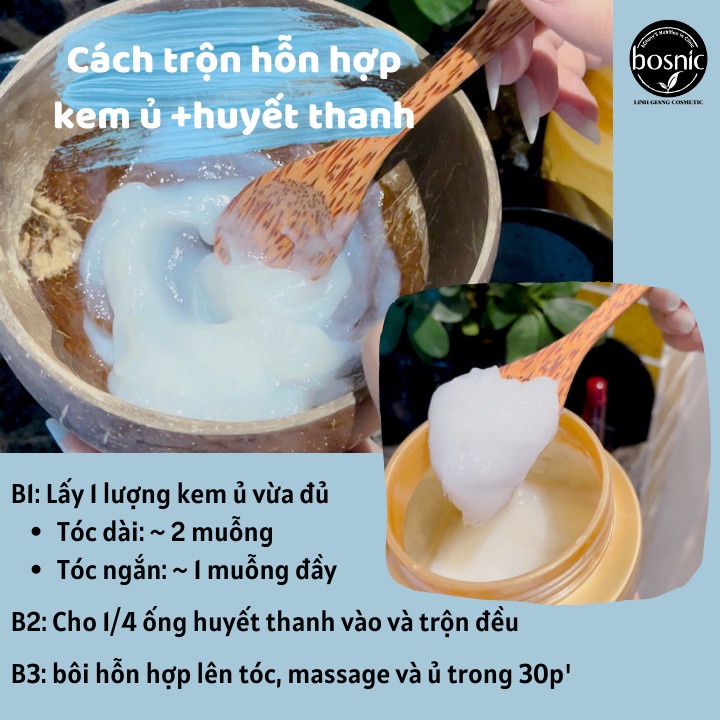 Kem Ủ Phục Hồi Tóc Hư Tổn - Hấp Dầu Chitosan BOSNIC 500ML