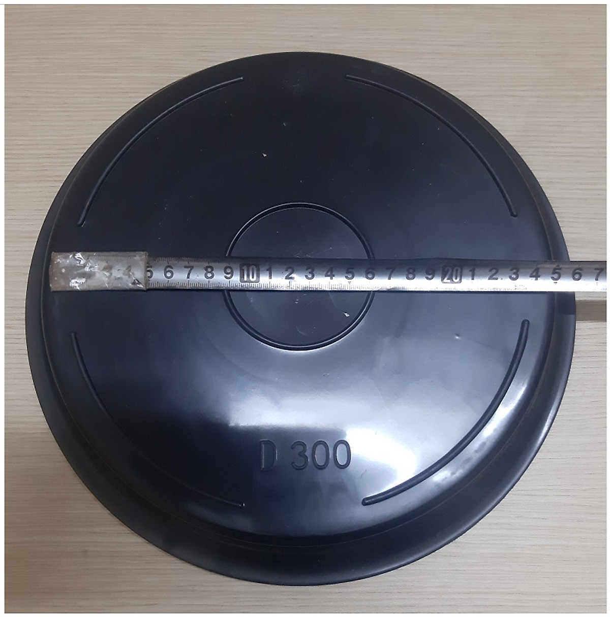 5 Khay Đĩa Nhựa Lót Đế Chậu D300 - Màu Đen