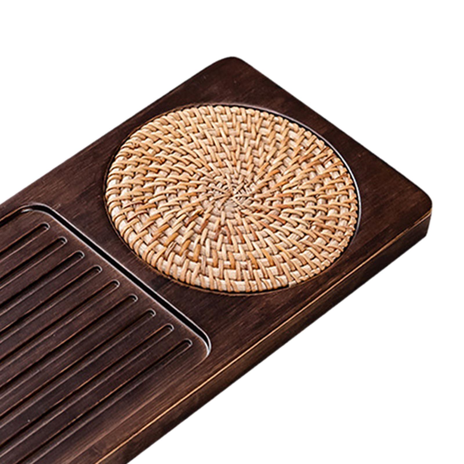 Rectangular Japanese Tea Serving Tray Household Tea Board for Travel Accessories