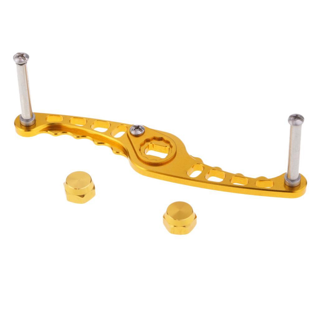 2pcs Aluminum Alloy Fishing Reel Handle Rocker Arm for Baitcasting DIY