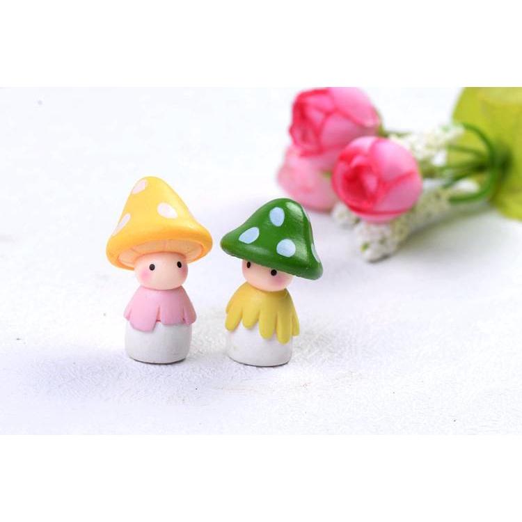 Tiểu cảnh mini ️ Búp bê nấm đáng yêu trang trí tiểu cảnh, terrarium, trang trí nhà cửa