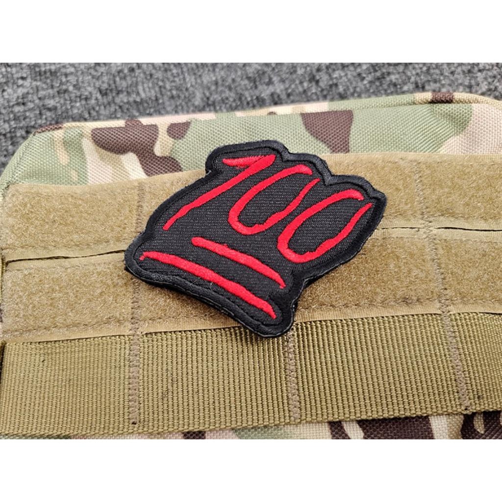 Patch_velcro thêu 100 điểm dán ba lô_quần áo_túi xách