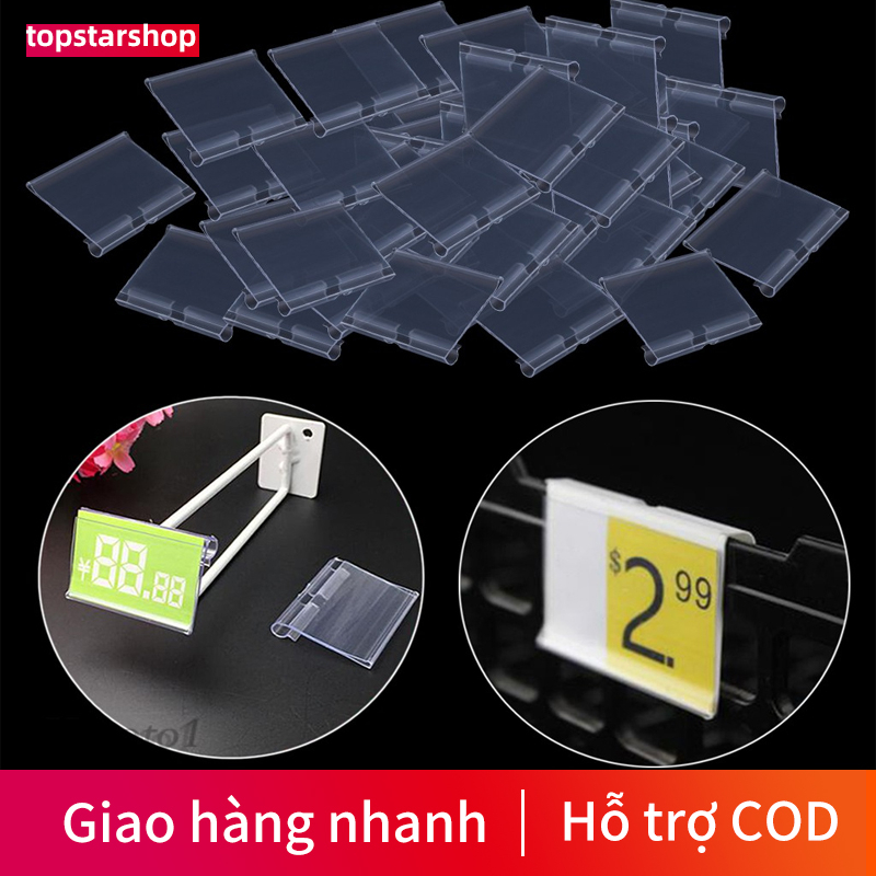 50/100cái Nẹp bảng siêu thị, Nẹp bảng giá dùng trong siêu thị, nẹp nhựa gài giá, nẹp nhựa siêu thị, nẹp cửa ô t