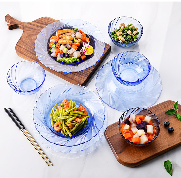 Bộ 2 dĩa Duralex - 23.5cm Thủy tinh cường lực cao cấp Pháp