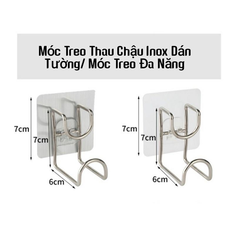 Móc treo chậu dán tường, Móc treo inox treo đồ nhà tắm gọn gàng