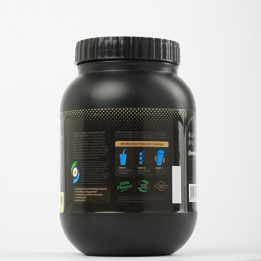 Bột Protein Lòng Trắng Trứng Cao Cấp OVOVITA Hũ 560gr Bổ Sung BCAAs Kích Thích Phát Triển Cơ