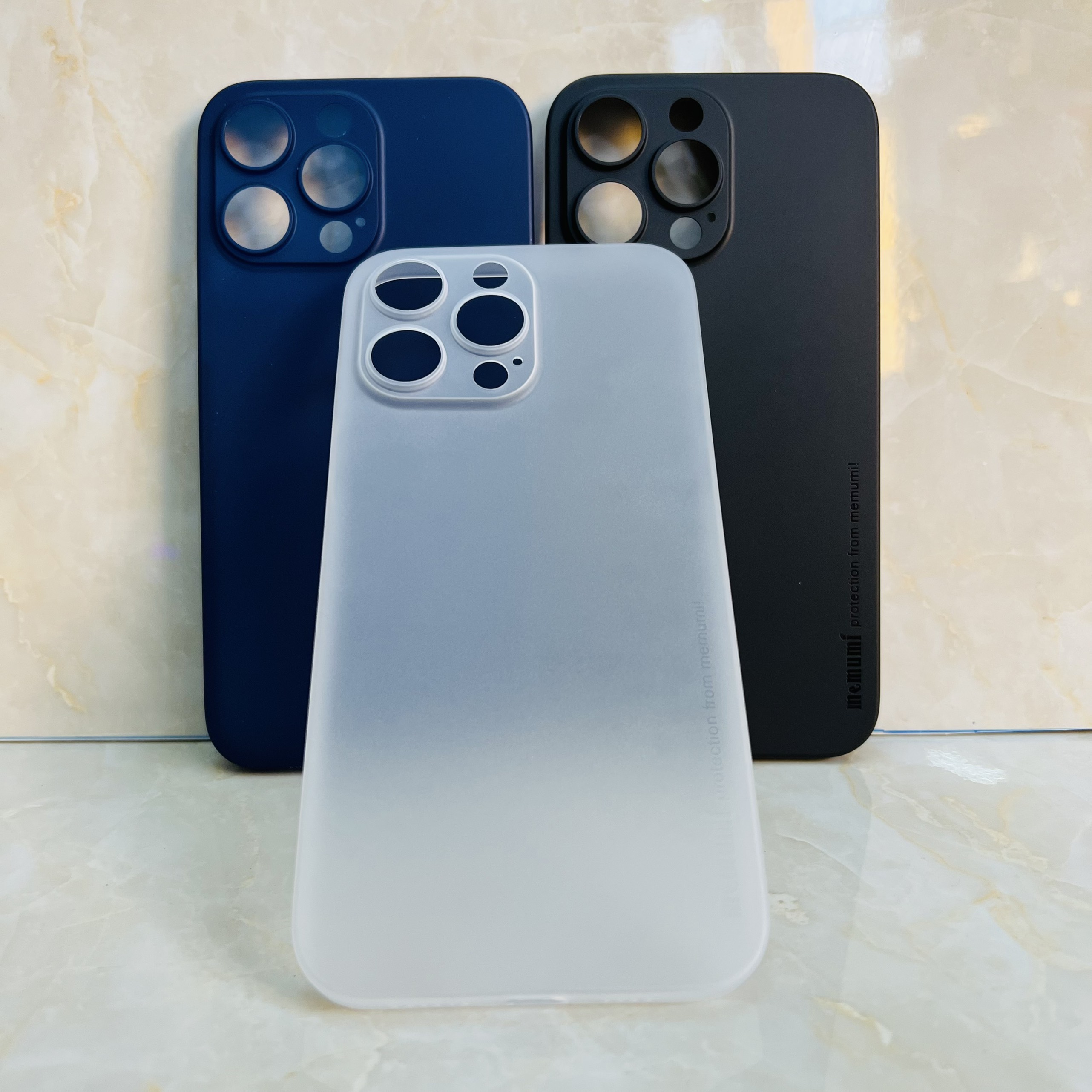Ốp lưng cho iPhone 15 Pro Max Memumi siêu mỏng-hàng chính hãng