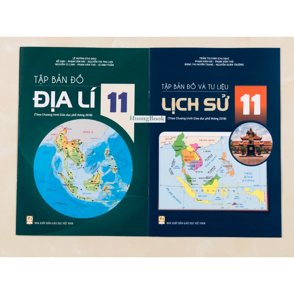 Sách - Combo Tập B.ản Đồ và tư liệu địa lí và lịch sử 11 ( theo chương trình GDPT 2018 )