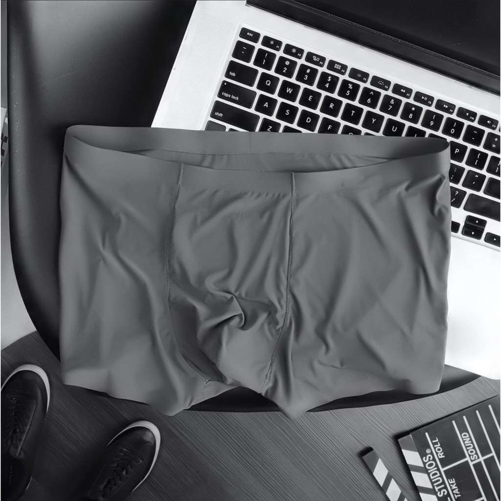 Combo 3 Quần lót nam boxer đúc lụa - Sịp nam dáng boxer