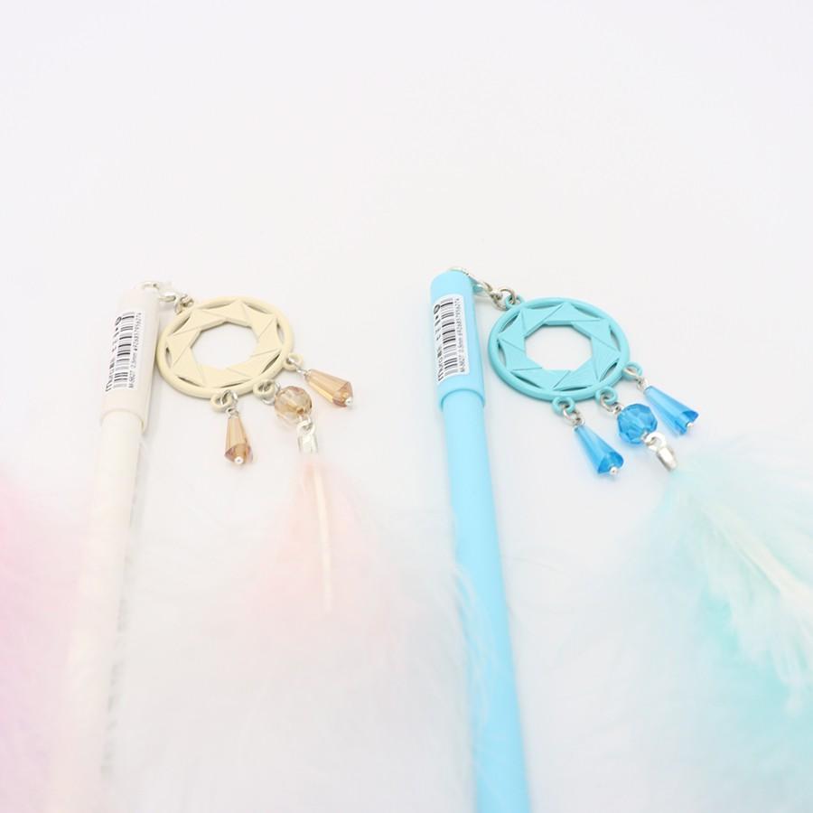 Bút gel phong thuỷ Dreamcatcher lông vũ cao cấp