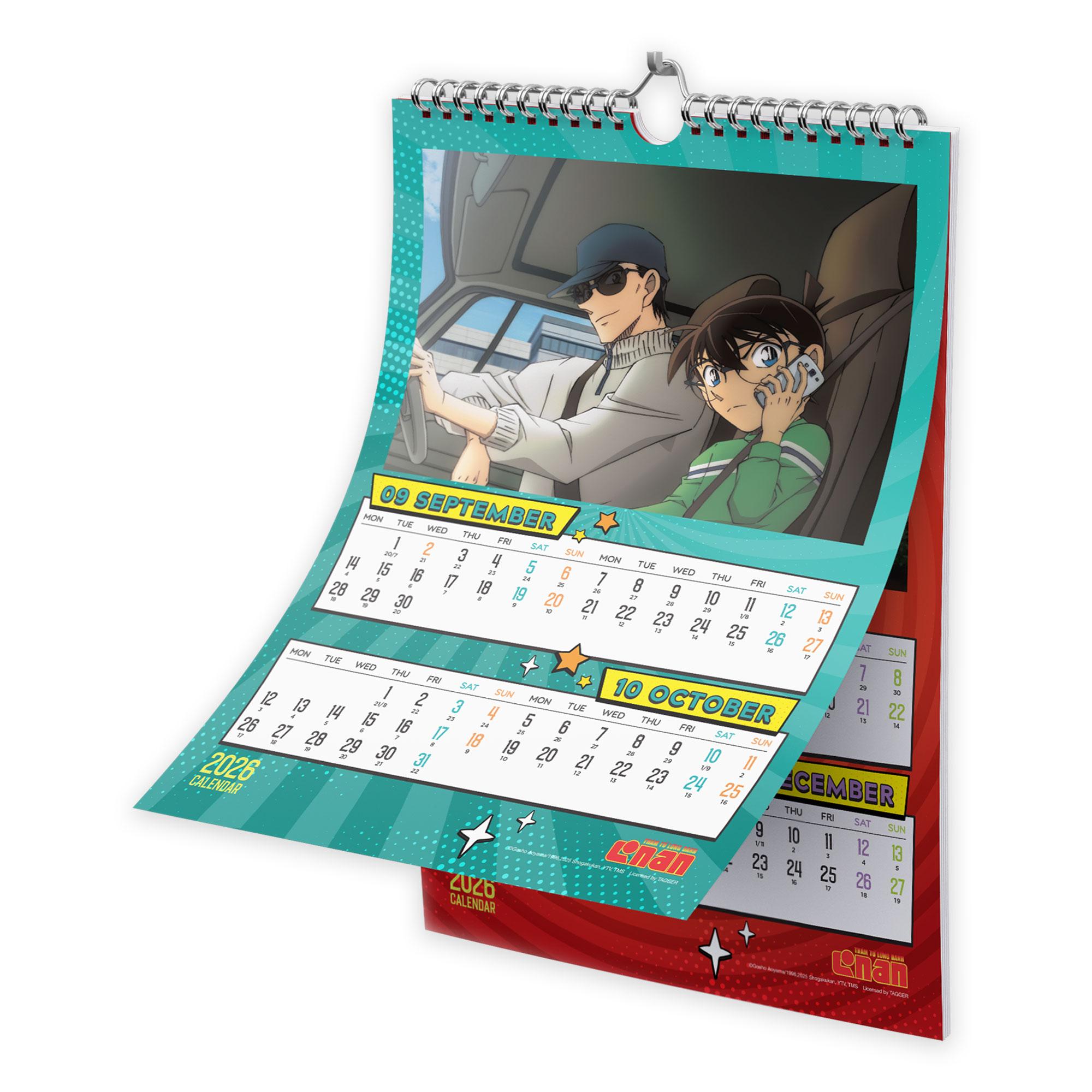 Lịch Treo Tường Thám Tử Lừng Danh Conan 2026