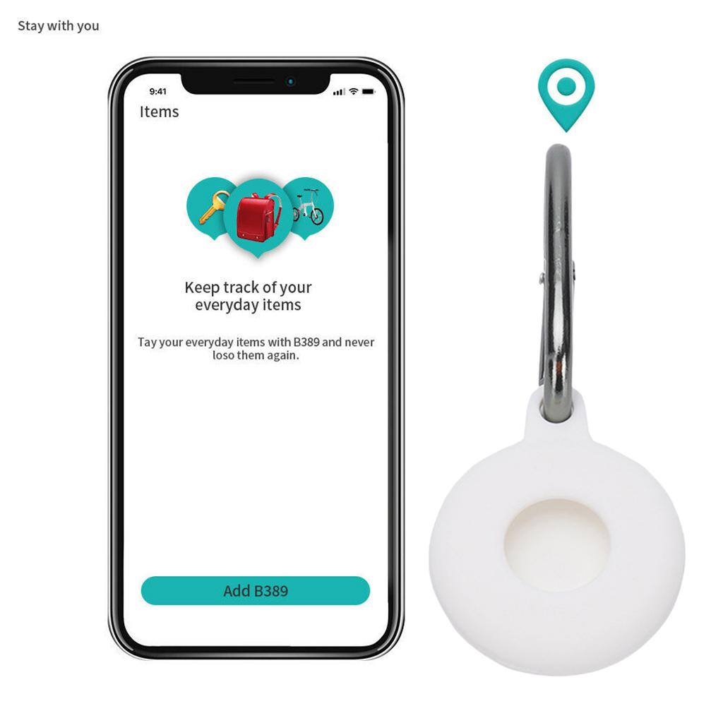 Silicone Case for AirTag Finder, Anti-Scratch Protective Skin Cover with Keychain Compatible with AirTags