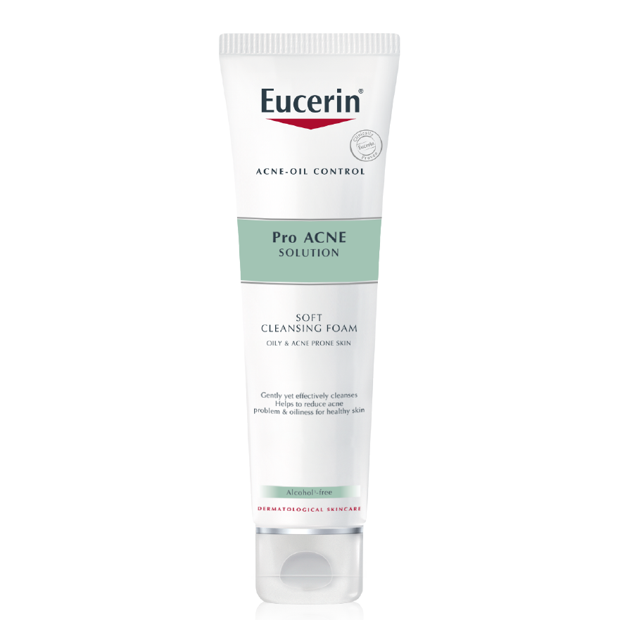 Eucerin Sữa Rửa Mặt Tạo Bọt Cho Da Nhờn Mụn Pro Acne Cleansing Foam 150g