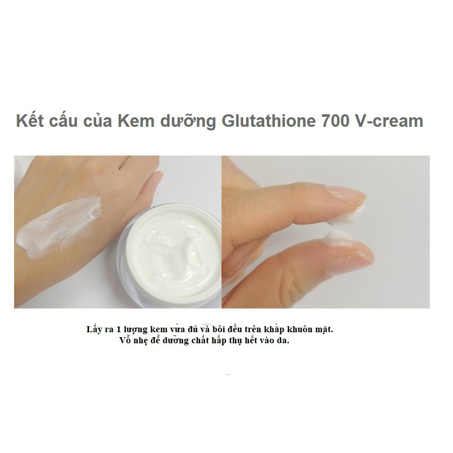 Kem Dưỡng Da Angel's Liquid 7Day Whitening Program Glutathione 700 V-Cream 50ml