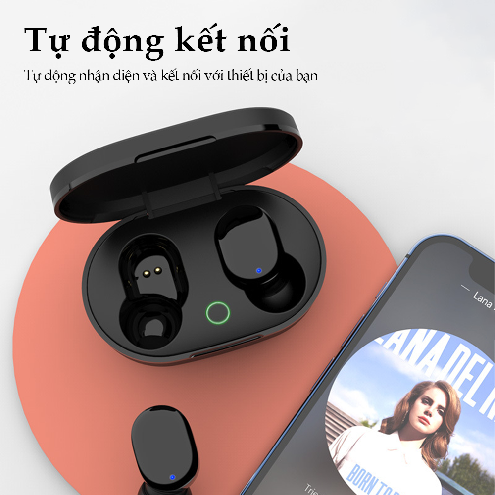 Pin 100h - Tai Nghe Bluetooth Không Dây Có TWS  Micro The Deosd - Hàng Chính Hãng