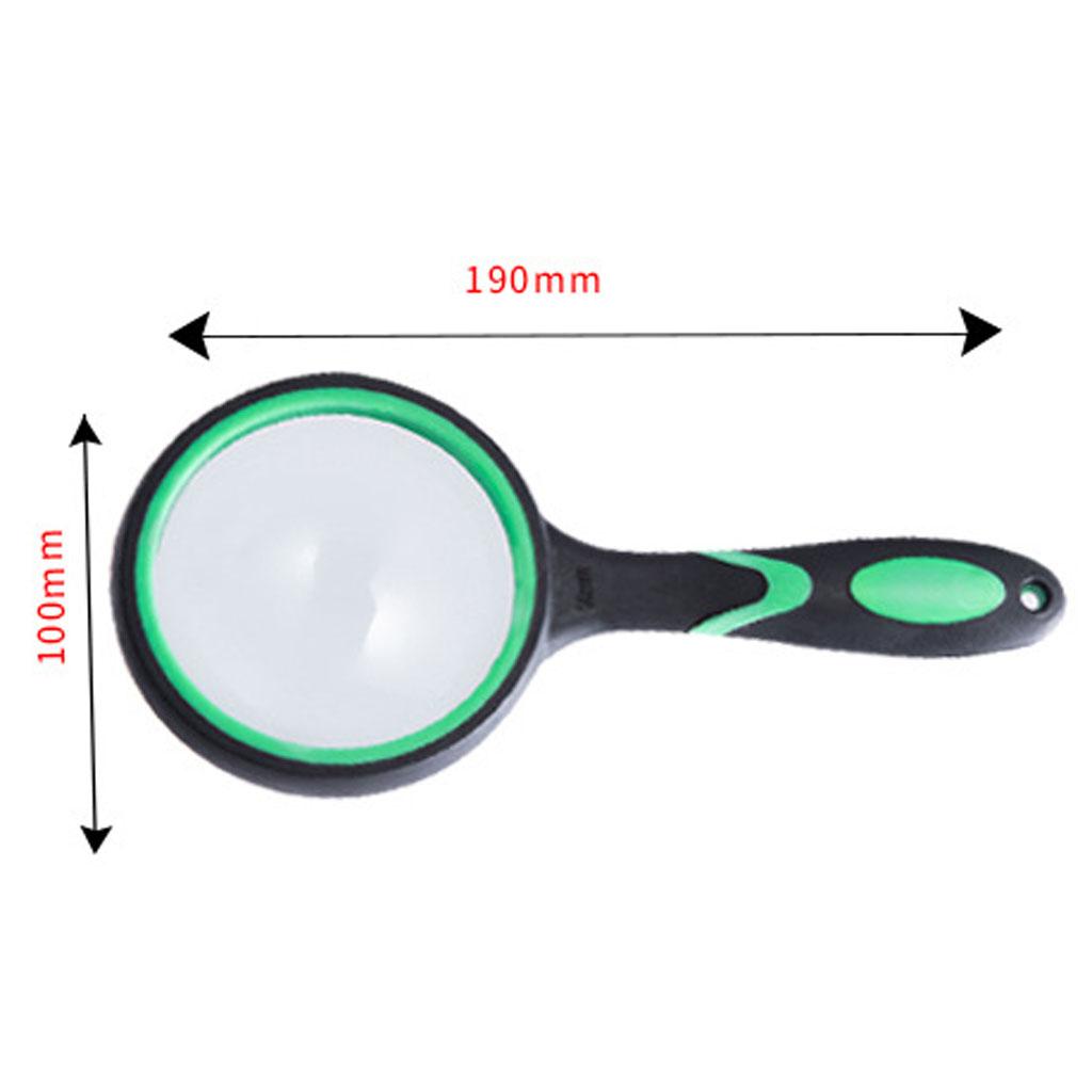 Lightweight Magnifying Glass Jewelry Loupe Handheld Rubber Tool