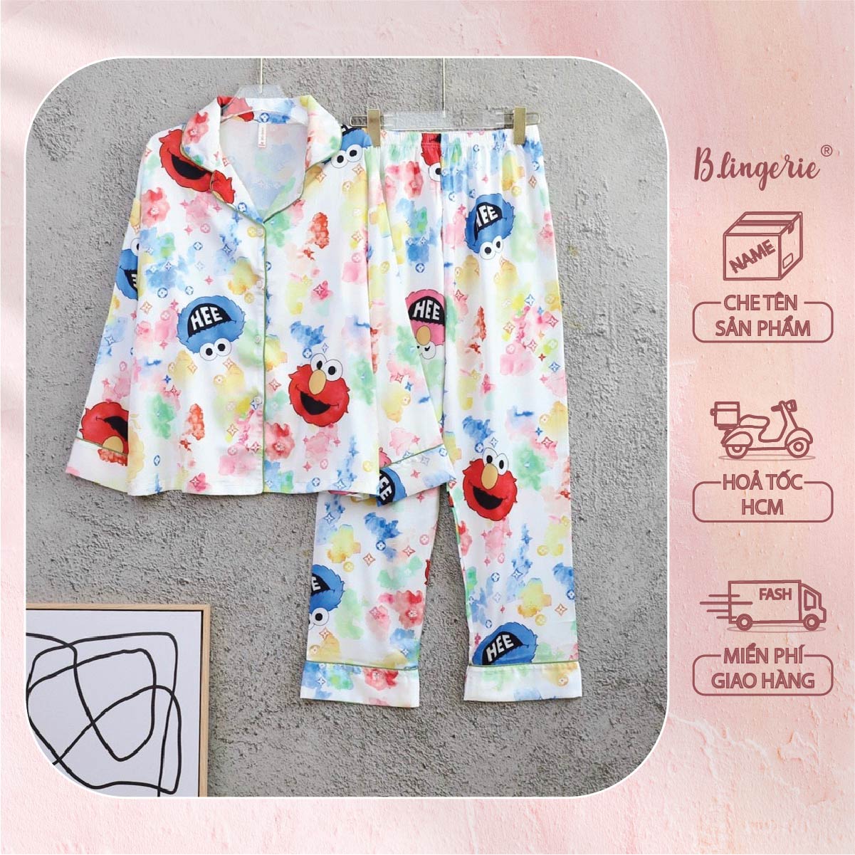 Bộ Pijama Vui Nhộn Năng Động - B.Lingerie