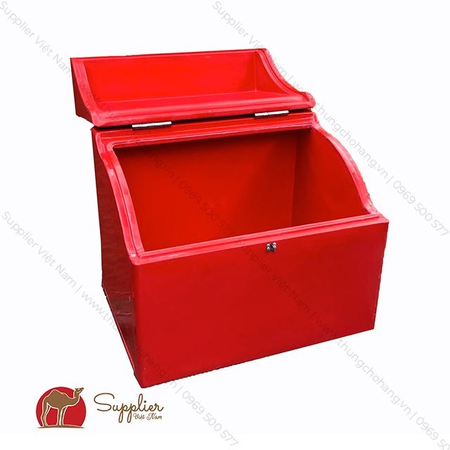 Thùng chở hàng sau xe máy nhựa 52x66x47