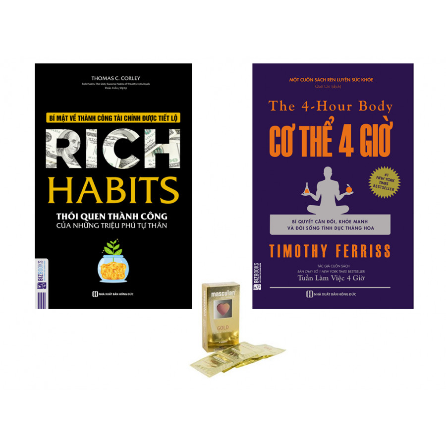 Combo Rich Habit Những Thói Quen Thành Công Của Những Triệu Phú Tự Thân Và Cơ Thể 4 Giờ - Bí Quyết Cân Đối, Khỏe Mạnh Và Đời Sống Tình Dục Thăng Hoa