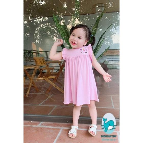 Váy Bé Gái Thêu Ngựa Pony Miakids Siêu Cưng Mềm Mát (Hình Shop Chụp Thật