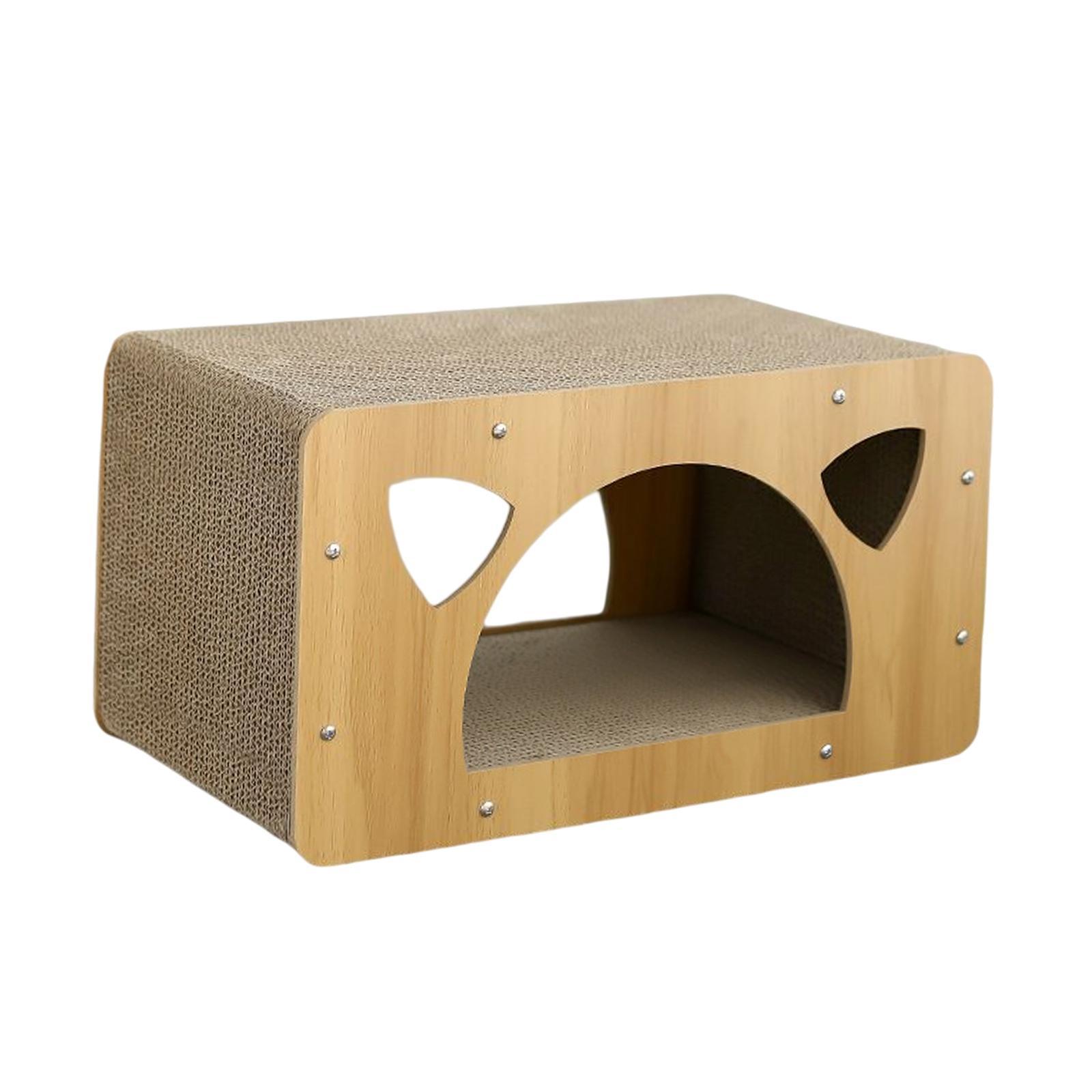 Cat Corrugated House Scratching Bed Lounge Scratcher Cardboard for Kitty