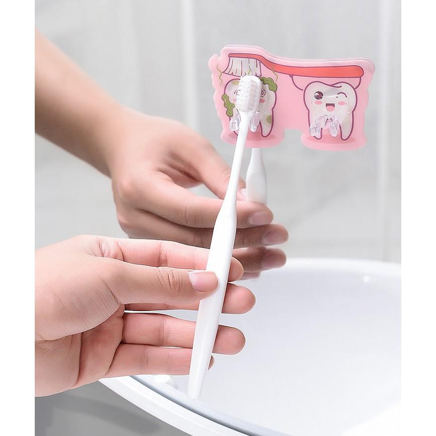 Miếng Dán Treo Bàn Chải Đánh Răng Dễ Thương