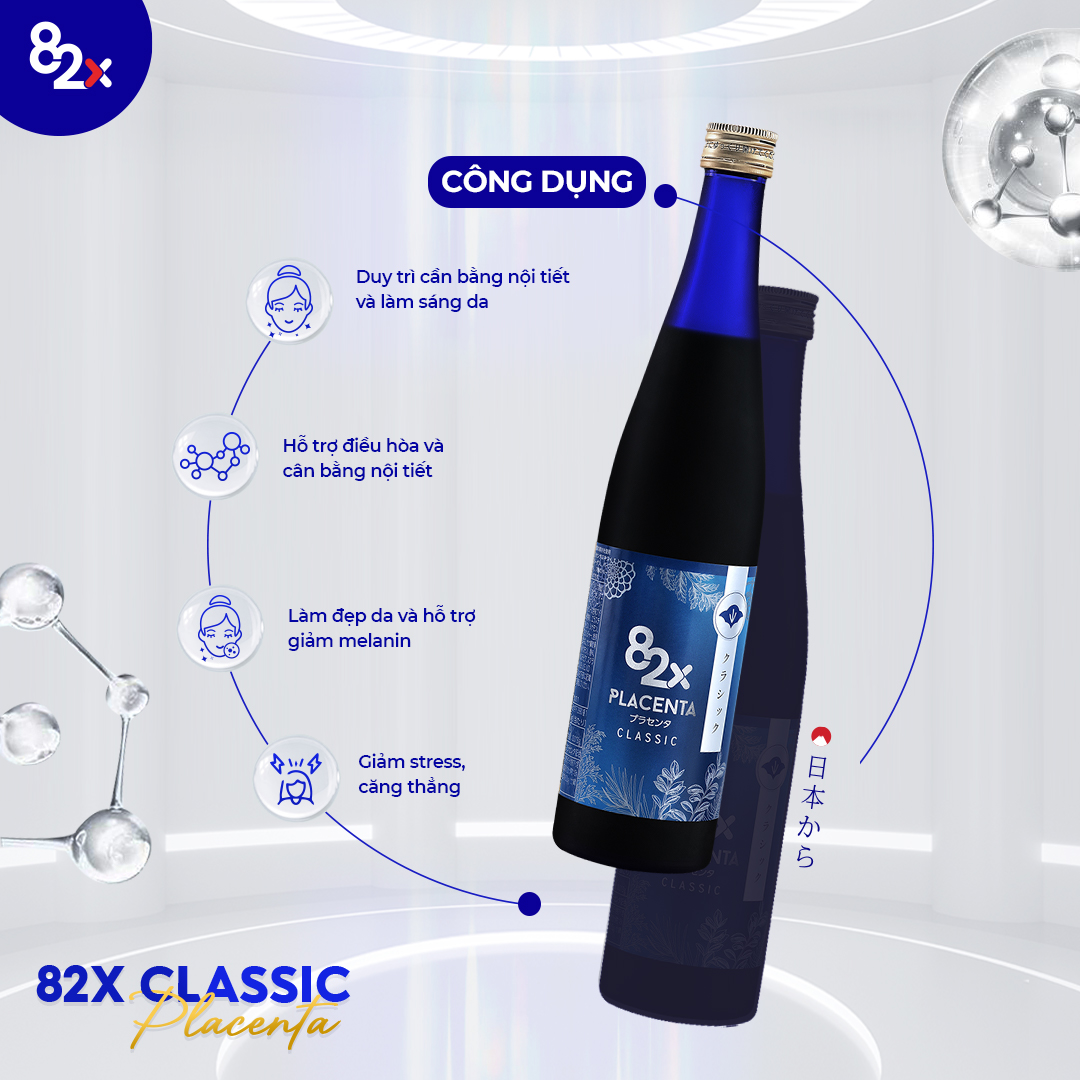 82X Liệu Trình Sáng Hồng Rạng Rỡ Placenta Koharu, Placenta Classic, Collagen Classic
